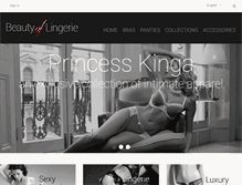 Tablet Screenshot of beautyoflingerie.com